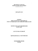 Giải pháp nâng cao năng lực cạnh tranh của công ty cổ phần dịch vụ bưu chính viễn thông sài gòn 