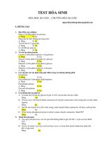 TEST hóa SINH BUỔI 4 