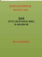 BG giữ vững và phát huy phẩm chất bộ đội cụ hồ trong  thời kỳ mới