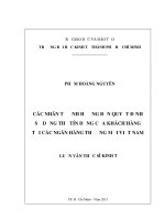 Các nhân tố ảnh hưởng đến quyết định sử dụng thẻ tín dụng của khách hàng tại các ngân hàng thương mại việt nam 
