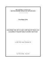 Giải pháp thu hút và duy trì nguồn nhân lực tại công ty bachy soletanche việt nam 