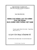 Nâng cao năng lực tài chính của tập đoàn bưu chính viễn thông việt nam 