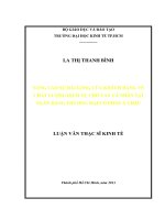 Nâng cao sự hài lòng của khách hàng về chất lượng dịch vụ cho vay cá nhân tại ngân hàng thương mại cổ phần á châu 