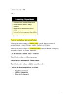 Organizational behavior lecture notes, unit 3 OB 