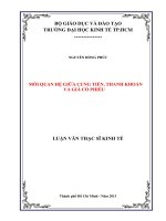 Mối quan hệ giữa cung tiền, thanh khoản và giá cổ phiếu 