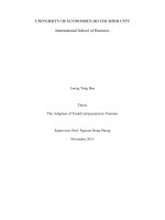 The adoption of tradecard payment in vietnam 