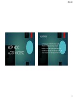 Hoá học acid nucleic 