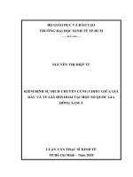 Kiểm định sự dịch chuyển cùng chiều giữa giá dầu và tỷ giá hối đoái tại một số quốc gia đông nam á 