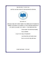 Mối quan hệ giữa phát triển tài chính, bất ổn định tài chính, tự do hóa tài chính và tăng trưởng kinh tế ở các quốc gia khu vực châu á   thái bình dương 
