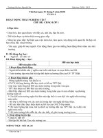 GIÁO án TUẦN 3   lớp 1