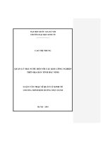 Quản lý nhà nước đối với các khu công nghiệp trên địa bàn tỉnh Bắc Ninh