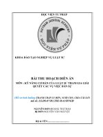 Hồ sơ tình huống tranh chấp ly hôn, nuôi con, chia tài sản mã số ls ds 07b3 th2 da1hngđ 