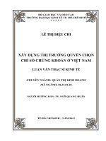 Một số giải pháp hoàn thiện hoạt động quản trị chuỗi cung ứng tại công ty cổ phần thực phẩm dinh dưỡng NUTIFOOD , luận văn thạc sĩ 