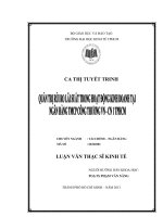 Quản trị rủi ro lãi suất trong hoạt động kinh doanh tại ngân hàng TMCP công thương VN   chi nhánh 1 TP HCM , luận văn thạc sĩ 