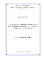 Các yếu tố ảnh hưởng đến động lực làm việc của nhân viên   trường hợp cụ thể tại công ty cổ phần tư vấn xây dựng kiên giang 