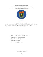 TIỂU LUẬN CUỐI KÌ MÔN BÁO CHÍ TUYÊN TRUYỀN ĐẠI CƯƠNG