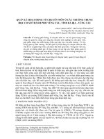 Quản lý hoạt động tổ chuyên môn ở các trường trung học cơ sở thành phố Vũng Tàu, tỉnh Bà Rịa - Vũng Tàu