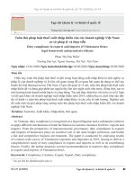 Tuân thủ pháp luật thuế xuất nhập khẩu của các doanh nghiệp Việt Nam: Cơ sở pháp lý và thực tiễn