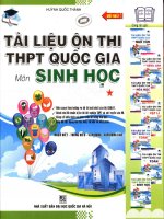 Tài liệu ôn thi THPT Quốc gia môn Sinh học (Tập 1): Phần 1