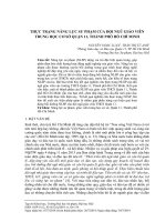 Thực trạng năng lực sư phạm của đội ngũ giáo viên trung học cơ sở quận 11, thành phố Hồ Chí Minh
