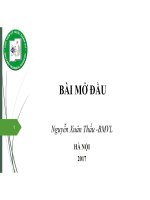 Bài giảng vật lý 1 bài mở đầu   nguyễn xuân thấu 