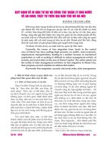 Quy định về di dân tự do và công tác quản lý nhà nước về an ninh, trật tự trên địa bàn thủ đô Hà Nội