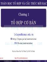 Bài giảng toán học tổ hợp và cấu trúc rời rạc   chương 1 tổ hợp căn bản 