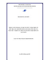 (Luận văn thạc sĩ) phong cách lãnh đạo, văn hóa tổ chức và hoạt động tổ chức học tập ảnh hưởng đến sự hài lòng công việc của nhân viên nghiên cứu trong ngành công nghệ thông tin tại thành phố hồ chí minh 