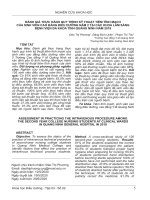 Đánh giá thực hành quy trình kỹ thuật tiêm tĩnh mạch của sinh viên Cao đẳng Điều dưỡng năm 2 tại các khoa Lâm sàng Bệnh viện Đa khoa tỉnh Quảng Ninh năm 2018