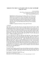 Nghi lễ cúng trâu và cúng bến nước của tộc người Hrê ở Quảng Ngãi