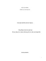 TÀI LIỆU HƯỚNG DẪN SỬ DỤNG . Thủ tục đăng ký xác nhận chất lượng thức ăn chăn nuôi nhập khẩu