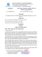 QUY ĐỊNH CHI TIẾT VÀ HƯỚNG DẪN THI HÀNH MỘT SỐ ĐIỀU CỦA LUẬT ĐẦU TƯ