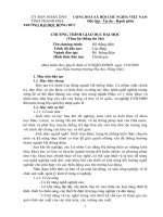 CHƯƠNG TRÌNH GIÁO DỤC ĐẠI HỌC(Theo hệ thống tín chỉ)Tên chương trình: Hệ thống điện Trình độ đào tạo: Cao đẳng(chính quy)