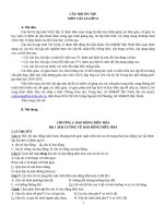 CÂU HỎI ÔN TẬP CÓ ĐÁP ÁN MÔN VẬT LÍ LỚP 12 THPT