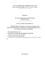 BÁO CÁO THIẾT KẾ MÔ HÌNH TRỒNG MỚI GIỐNG CAM SÀNH SẠCH BỆNH, THÂN THIỆN VỚI MÔI TRƯỜNG VÀ THÍCH ỨNG VỚI BIẾN ĐỔI KHÍ HẬU TẠI XÃ VĨ THƯỢNG, HUYỆN QUANG BÌNH