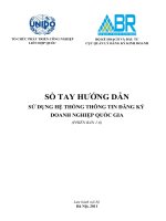 SỔ TAY HƯỚNG DẪN SỬ DỤNG HỆ THỐNG THÔNG TIN ĐĂNG KÝ DOANH NGHIỆP QUỐC GIA (PHIÊN BẢN 1.6)