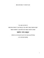 TÀI LIỆU TẬP HUẤN PHƯƠNG PHÁP VÀ KĨ THUẬT TỔ CHỨC HOẠT ĐỘNG HỌC THEO NHÓM VÀ HƯỚNG DẪN HỌC SINH TỰ HỌCMÔN TIN HỌC (Dành cho cán bộ quản lí, giáo viên trung học phổ thông)