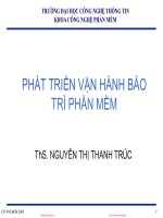 Bài giảng Phát triển, vận hành, bảo trì phần mềm: Chương 0 - ThS. Nguyễn Thị Thanh Trúc