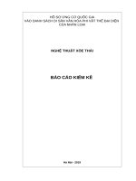 NGHỆ THUẬT XÒE THÁI. BÁO CÁO KIỂM KÊ