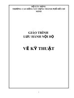 Giáo trình Vẽ kỹ thuật - Trường Cao đẳng Xây dựng TP. Hồ Chí Minh