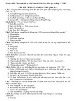 120 CÂU HỎI CÓ ĐÁP ÁN THI TRẮC NGHIỆM MÔN LỊCH SỬ LỚP 12 THPT QUỐC GIA