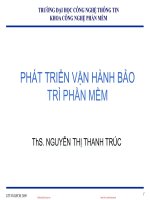 Bài giảng Phát triển, vận hành, bảo trì phần mềm: Chương 1 - ThS. Nguyễn Thị Thanh Trúc