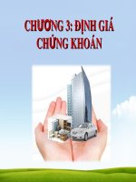 Bài giảng Chương 3: Định giá chứng khoán