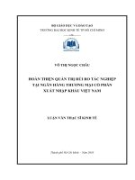 Hoàn thiện quản trị rủi ro tác nghiệp tại ngân hàng thương mại cổ phần xuất nhập khẩu việt nam 