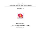 Giáo trình Quản trị Marketing - Trường Cao đẳng Xây dựng TP. Hồ Chí Minh: Phần 1