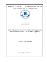 Quản trị rủi ro trong kinh doanh ngoại tệ tại ngân hàng đầu tư và phát triển việt nam 