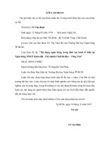 Tín dụng ngân hàng đối với phát triển kinh tế biển tại ngân hàng TMCP quân đội chi nhánh tỉnh bà rịa   vũng tàu 