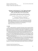 Hấp phụ và giải hấp ion La3+ và Nd3+ trong dung dịch bằng nhựa trao đổi ion poly (hydroxamic axit) được tổng hợp trên cơ sở acrylonitril