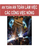 ISO 45001 OHS Bài giảng an toàn lao động các công việc nóng hàn xì an toàn lao động cơ khí an toàn lao động chế tạo máy móc