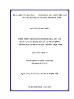 Phát triển kênh phân phối hiện đại đối với dịch vụ ngân hàng bán lẻ tại ngân hàng thương mại cổ phần ngoại thương việt nam 